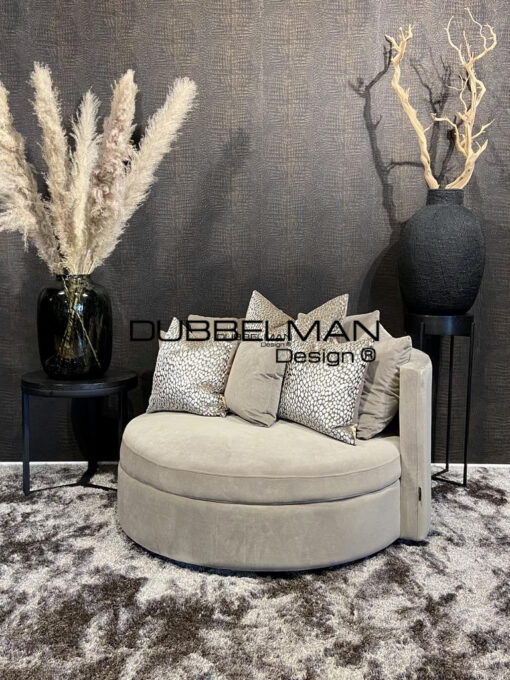 Loveseat 125 cm - velours beige (Quartz 903)
