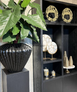 Alternative view of Kast Kendall zwart eiken (100x30x220 cm)