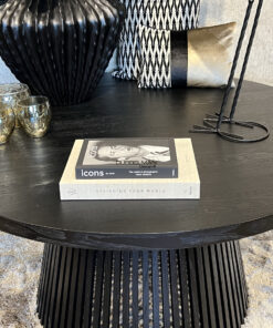 Alternative view of Ronde eettafel Pelle black oak 120 cm