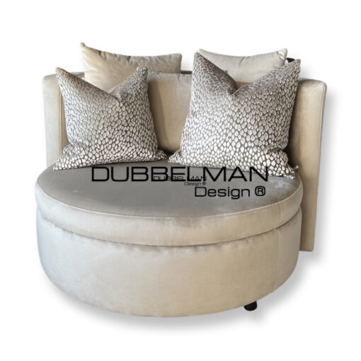 Loveseat 105 cm - velours beige (Quartz 903)