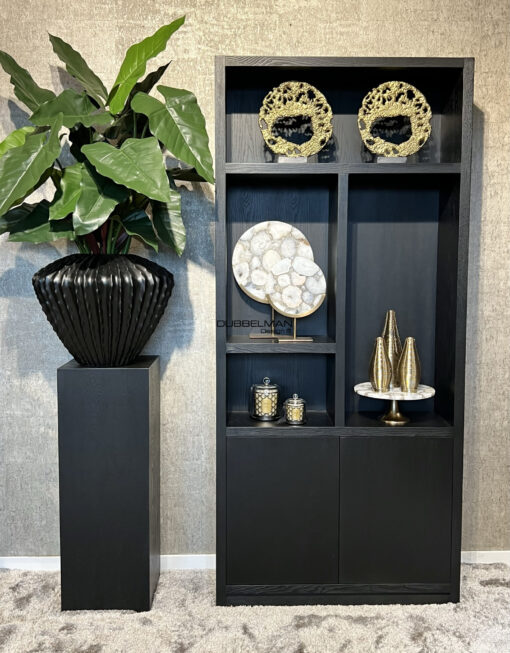 Kast Kendall zwart eiken (100x30x220 cm)
