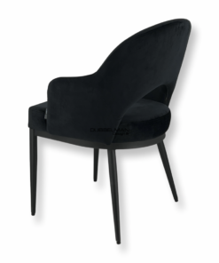 Alternative view of Eetkamerstoel Zinzi velvet zwart (Quartz 800)