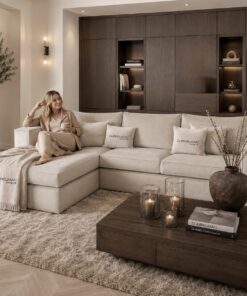 Luxe zitbank Sanos van Dubbelman Design met een eigentijds design