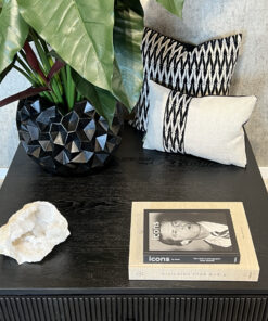 Alternative view of Salontafel Hunter 100x100 cm black oak/zwart