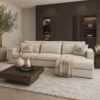 Comfortabele bank Boston van Dubbelman Design met luxe lendenkussens en hoogwaardige meubelstof.
