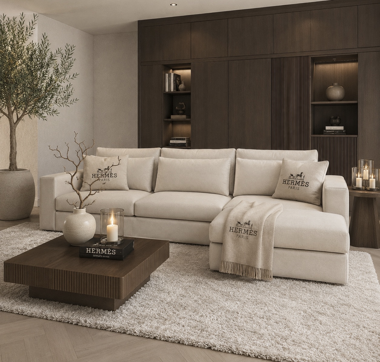 Comfortabele bank Boston van Dubbelman Design met luxe lendenkussens en hoogwaardige meubelstof.