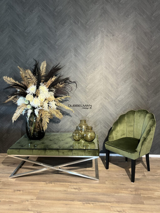 Salontafel Monet velours groen