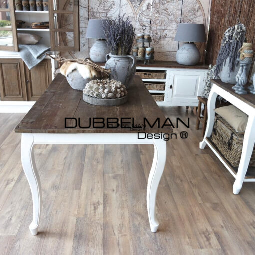 Queen ann eettafel old elm 220 cm