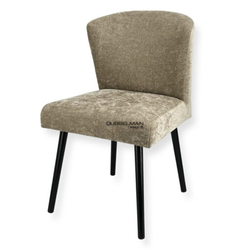 Eetkamerstoel Kenza chenille dark beige (Oxford 904)