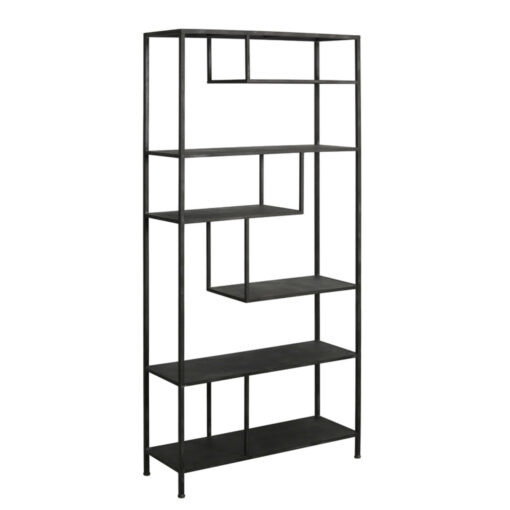 Vakkenkast metal black 100x35x213 cm / Showroommodel