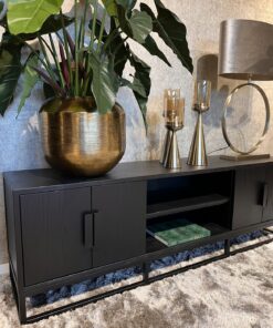 tv-meubel-zwart-eiken-champagne-hotel-chic
