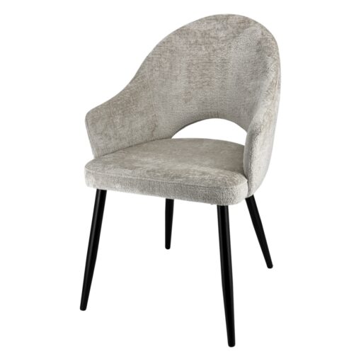 Eetkamerstoel Vivé Chenille white (Bergen 806)