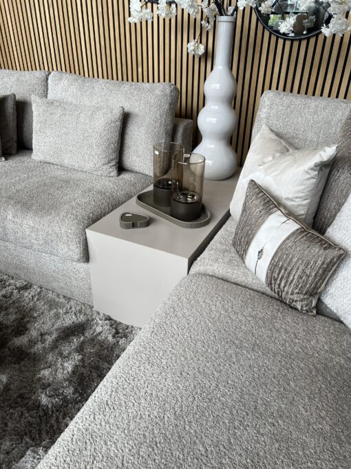 Bank tafel Bennet beige (1) eiken 105x45x40 cm (LxBxH)