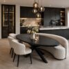 ovale-eettafel-tafel-zwart-eiken-visgraat-hout-hotel-chique