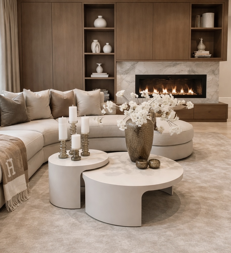 salontafel-beige-eiken-dubbele-set-rond-hotelchic