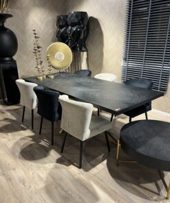 Set 6x eetkamerstoel Kenza velvet