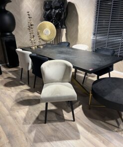 Alternative view of Set 6x eetkamerstoel Kenza velvet