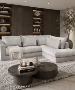Luxe maatwerk bank Dubai van Dubbelman Design in hoogwaardige meubelstof