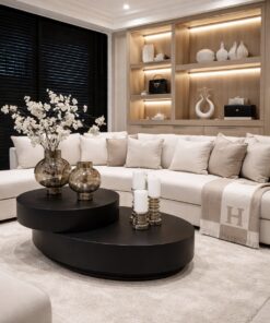 ovale-salontafel-zwart-eiken-2-lagen-hotel-chic