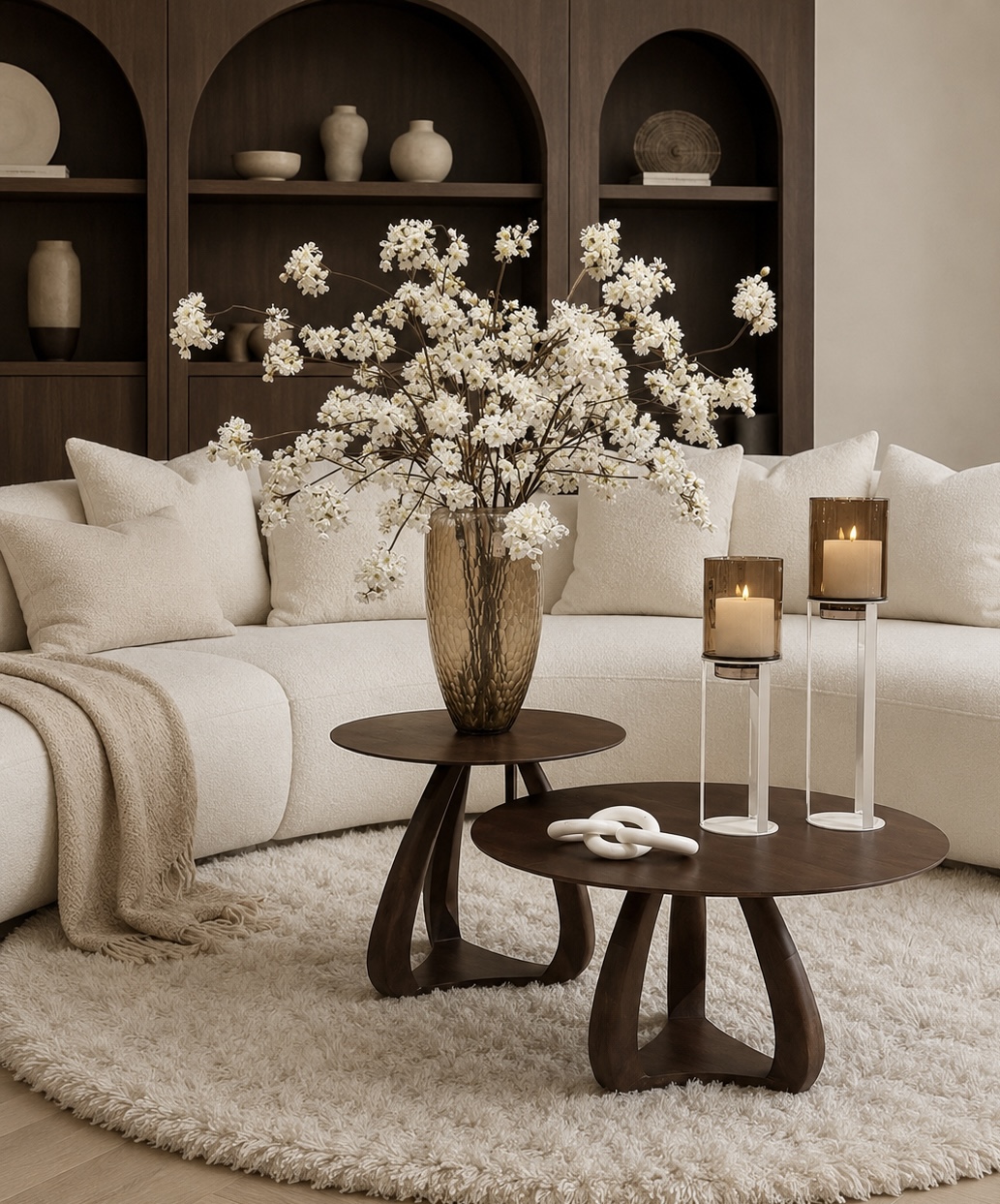 ronde-salontafel-japandi-interieur-hout-bruin-mango-tafel