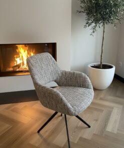 Eetkamerstoel Paris Be Trendy 01 / Moon anodic brown / draaibaar