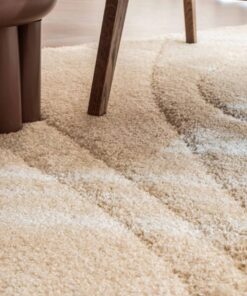 Vloerkleed-Daavi-hoogpolig-ivoor-wit