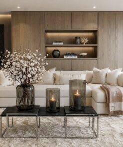set-3-salontafel-zwart-eiken-visgraat-zilver