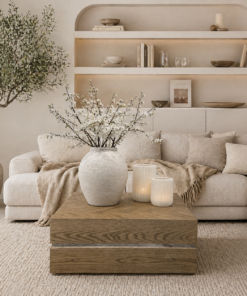 salontafel-vierkant-eiken-naturel-visgraat-zilver-japandi-stijl