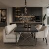 eettafel-tafel-zwart-eiken-visgraat-zilver-hotel-chique