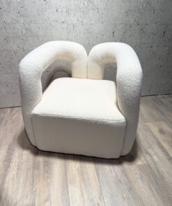 Fauteuil Teddy white / Showroommodel / Magazijn leegverkoop