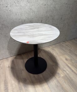 Alternative view of Bistrotafel rond marmer look / Showroommodel / Magazijn leegverkoop