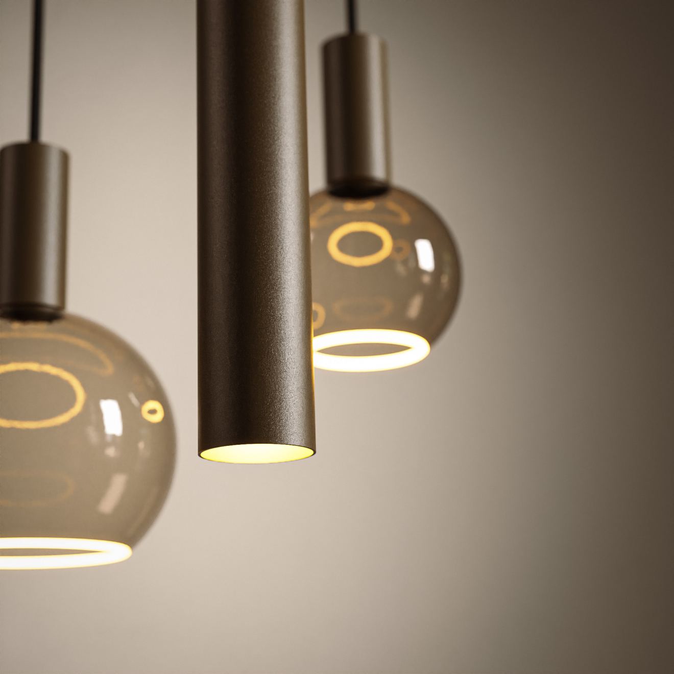 Hanglamp Riva ovaal Platinum 140 cm – 4310 + lichtbronnen - Afbeelding 2