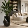 pot-planten-plantenpot-zwart-glanzend-hotel-chique