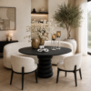 eettafel-tafel-mango-zwart-rond-japandi-hout
