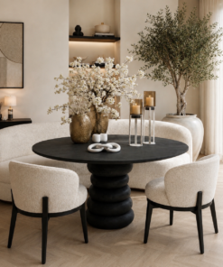 eettafel-tafel-mango-zwart-rond-japandi-hout