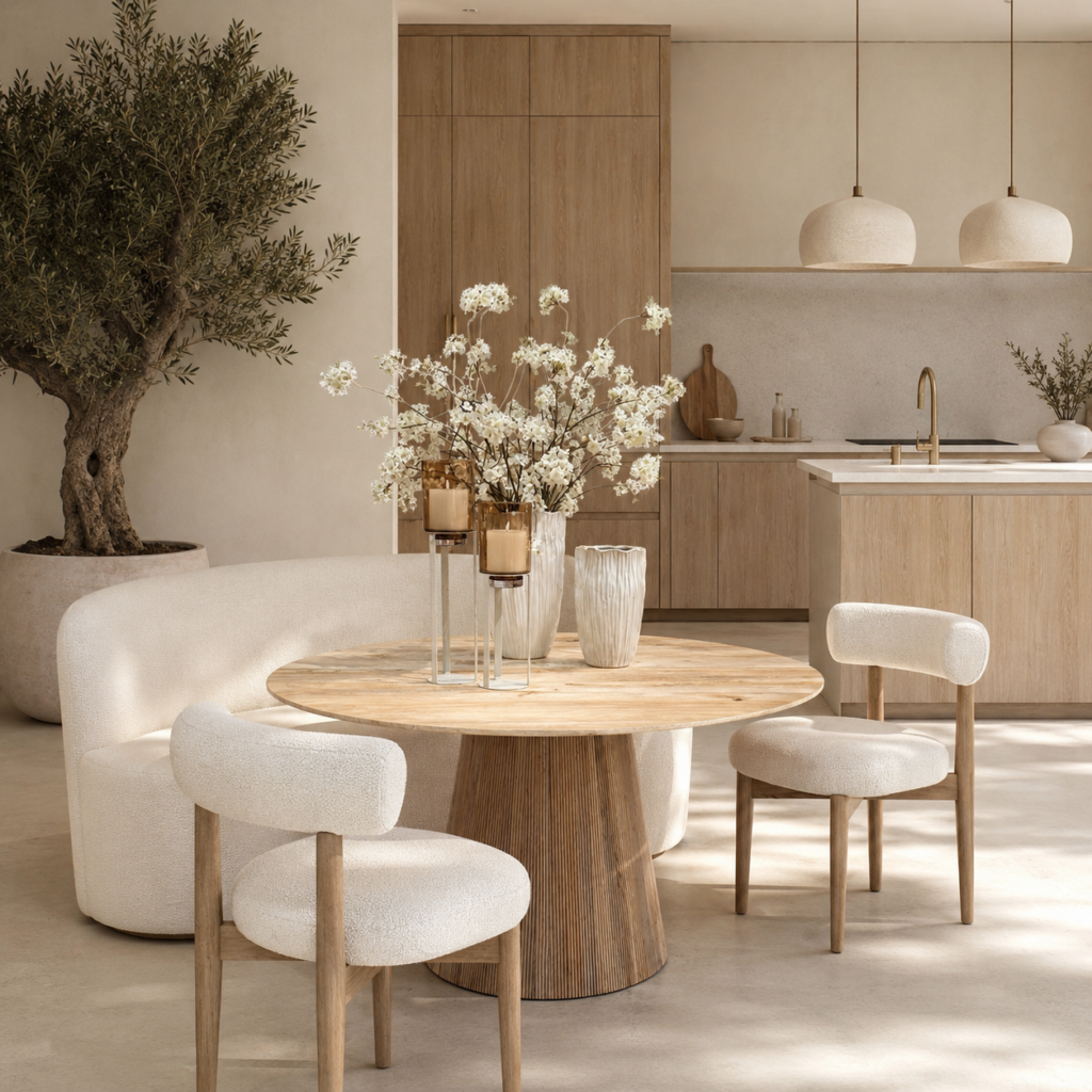 ronde-eettafel-tafel-rond-eiken-hout-naturel-japandi-stijl