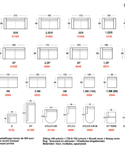 Alternative view of Bank Lavie OTLCH CIR / 2,5P (Bergen 806) / Lounge links