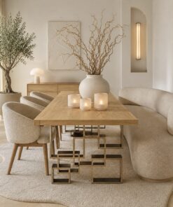 eettafel-tafel-naturel-eiken-japandi-stijl-eiken-hout-naturel-zilver