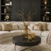 ronde-salontafel-tafel-rond-zwart-eiken-visgraat-goud-hotel-chique