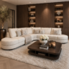 Luxe maatwerk bank Lavie van Dubbelman Design in hoogwaardige meubelstof