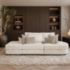 Luxe maatwerk bank Lavie van Dubbelman Design in hoogwaardige meubelstof