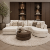 Luxe maatwerk bank Lavie van Dubbelman Design in hoogwaardige meubelstof