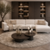 Moderne designbank Senna met vaste kussens en slanke pootje van Dubbelman Design