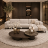 Moderne designbank Senna met vaste kussens en slanke pootje van Dubbelman Design
