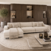 Bank Romée luxe maatwerk elementenbank in beige hotel chique interieur