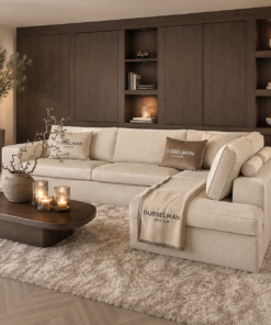 Luxe zitbank Sanos van Dubbelman Design met een eigentijds design