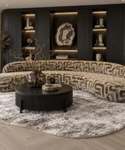 Organisch vloerkleed Dundee beige 250x350 cm hotel chique