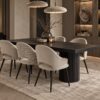 set van 6 eetkamerstoelen hotel chique