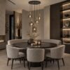 hanglamp rond 5 lights hotel chique