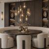 hanglamp rond 9 lights hotel chique